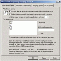 RelayFax: Attachment Faxing screen shot