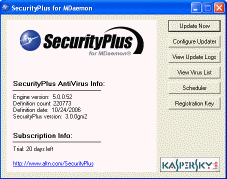 SecurityPlus: Properties Screen Shot