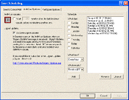 SecurityPlus: Update Scheduler Screen Shot